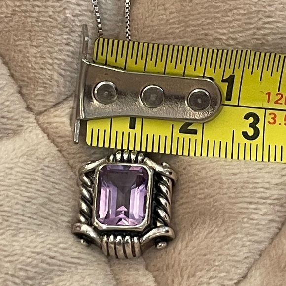 Beautiful Amethyst Sterling Silver Pendant - Picture 7 of 8